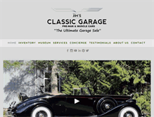 Tablet Screenshot of jimsclassicgarage.com